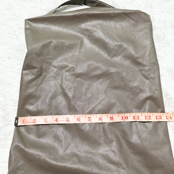 Women Forever 21 Halter Open Back Faux Leather Mini Dress in Olive Brown Medium - Picture 4 of 7